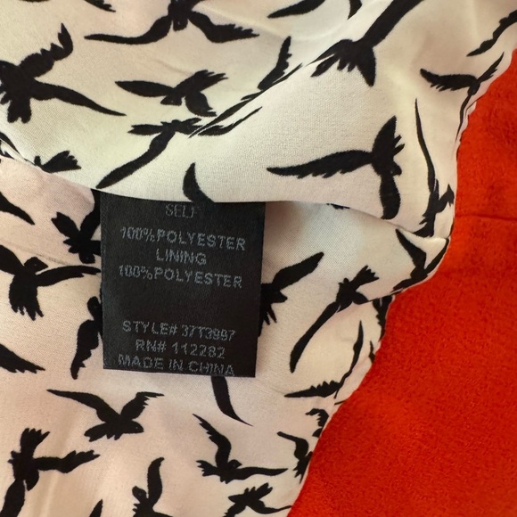 revolve Greylin Pleat Blazer in Tomato hook and eye front closure pockets - Picture 9 of 10